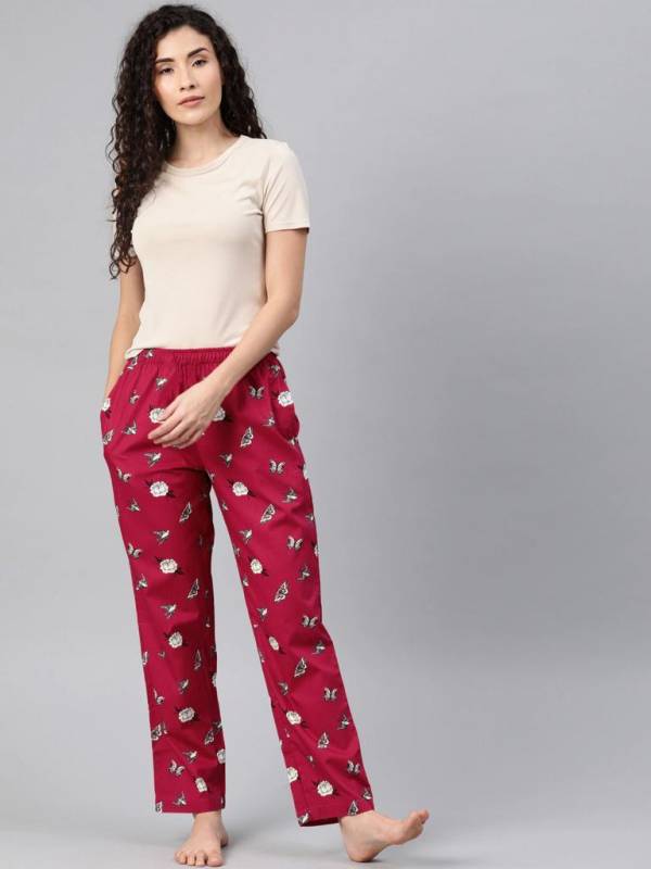 Swara Beautiful Women Rayon Printed Night Wear Pant Collection